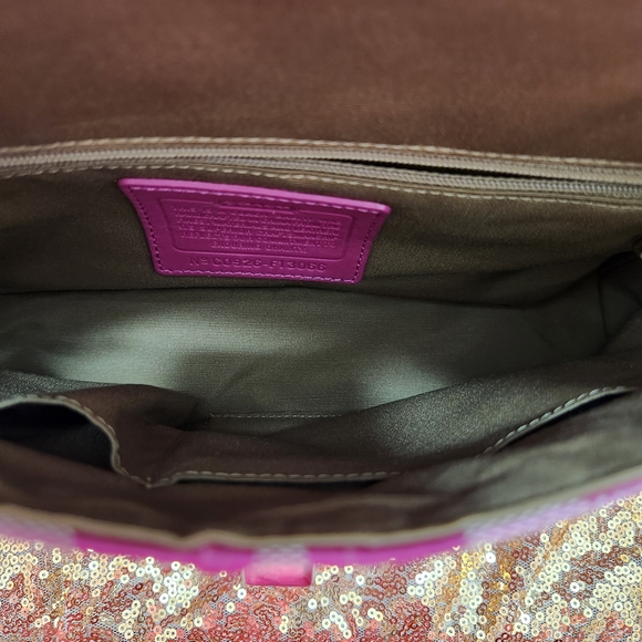 Coach Pink Logo Crossbody Bag - Picture 6 of 11